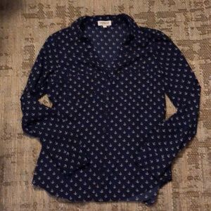 Anchor long sleeve blouse